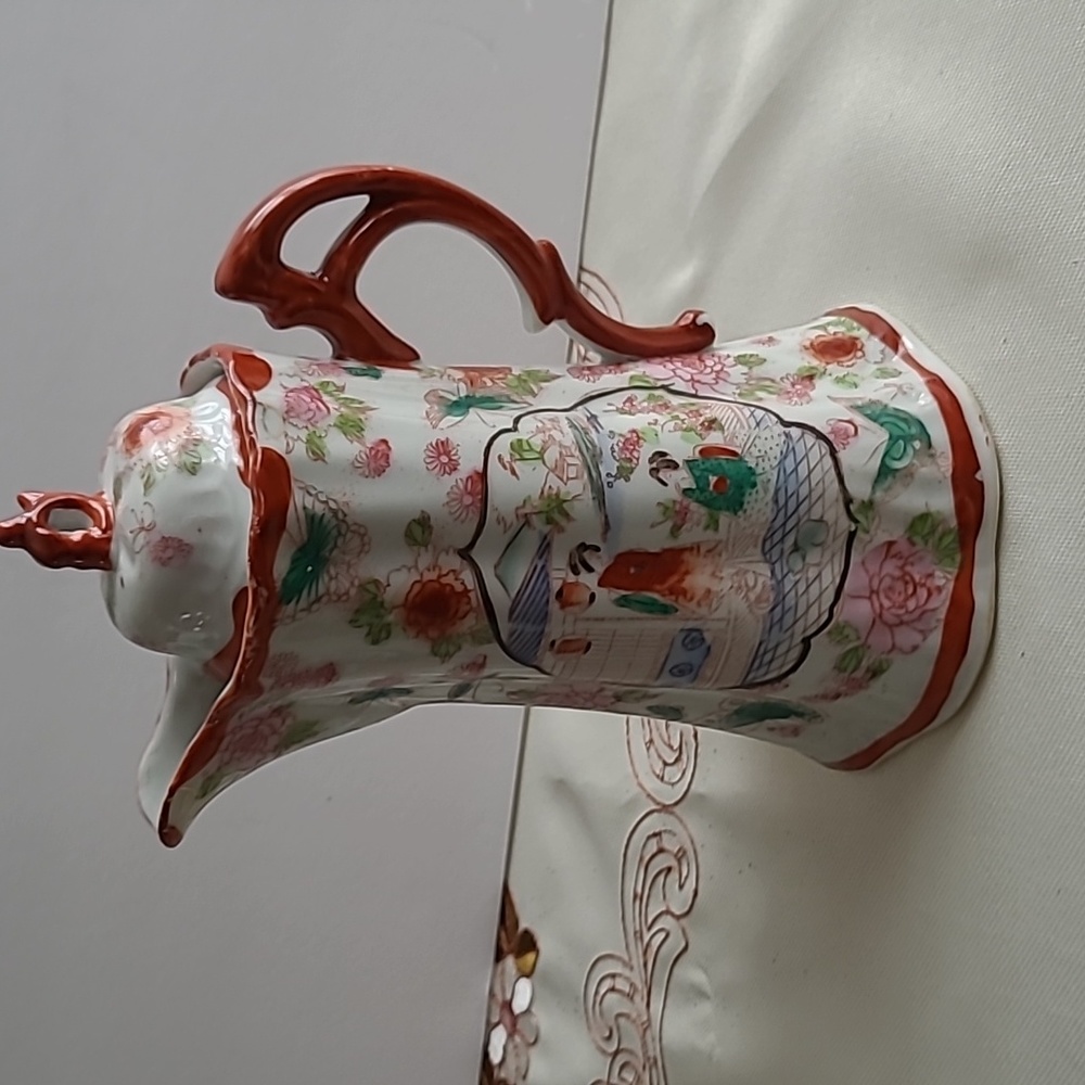 Chocolate pot hand painted fine Japanese porcelain